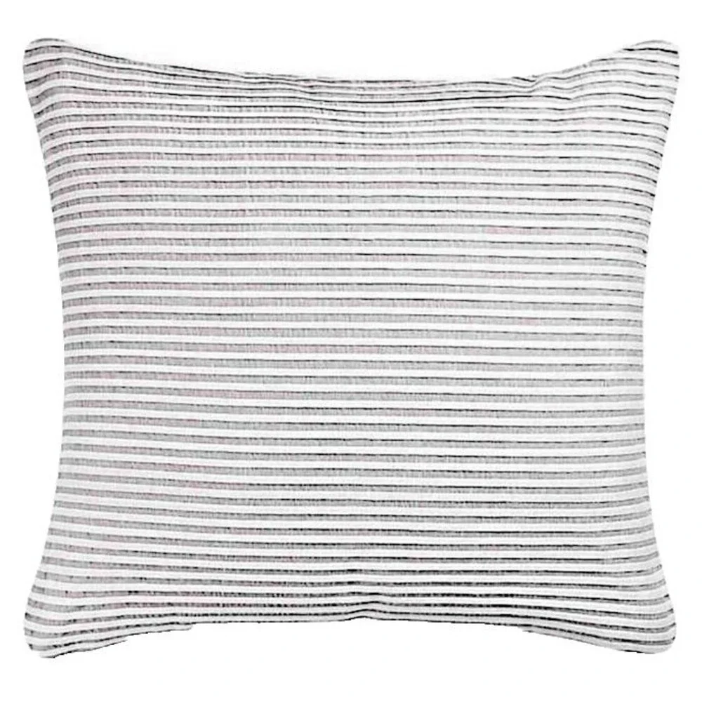 KAS Room Finley Euro Pillow Sham European 26x26 Dorm Room Summer Ticking Stripe